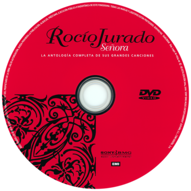 Car&aacute;tula del disco &oacute;ptico del DVD &laquo;Se&ntilde;ora - La antolog&iacute;a completa de sus grandes canciones&raquo;
