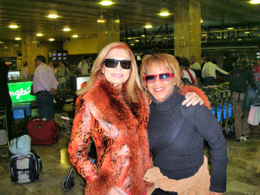 Rocío con una admiradora