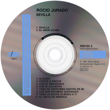 Carátula del disco óptico del CD «Sevilla»