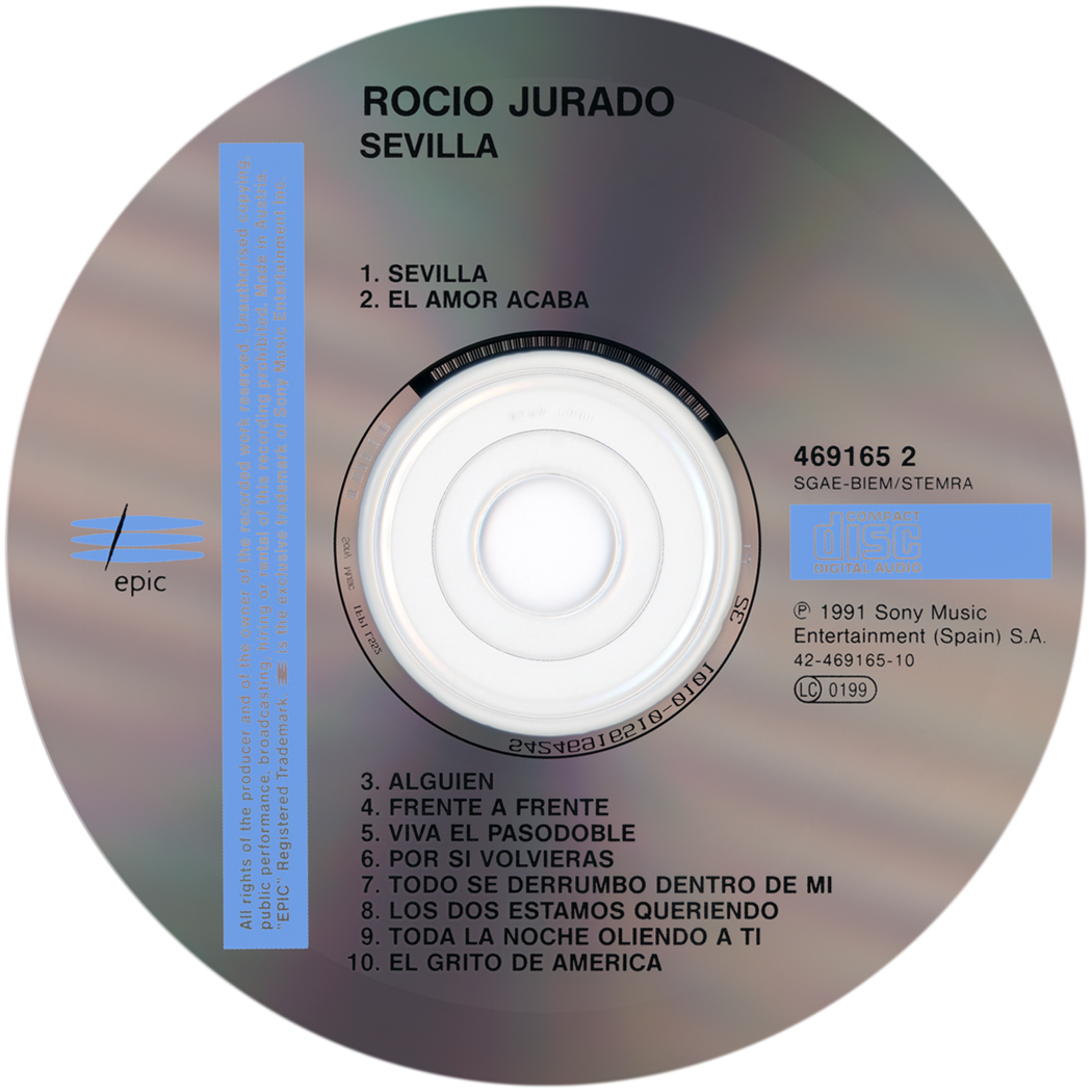 Carátula del disco óptico del CD «Sevilla»
