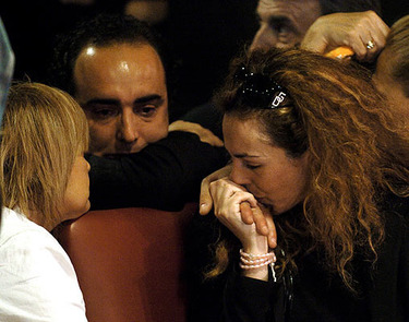 Rocío Carrasco acompañada de Fidel Albiac