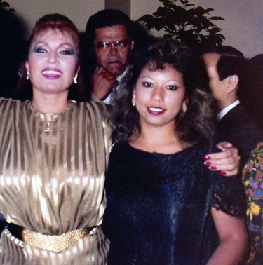 Rocío con una admiradora