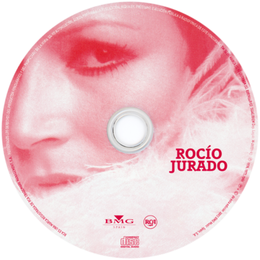 Carátula del disco óptico del CD «Rocío Jurado»