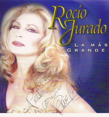 Foto autografiada por Rocío Jurado