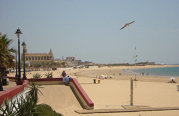 La playa de Chipiona durante el funeral de Rocío Jurado