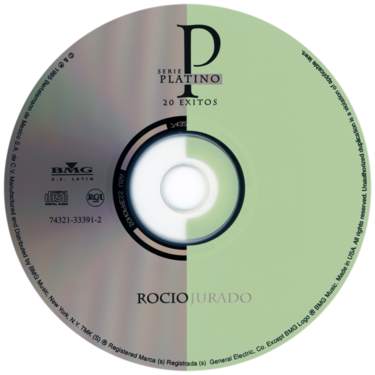Car&aacute;tula del disco &oacute;ptico del CD &laquo;Serie platino - 20 &eacute;xitos&raquo;