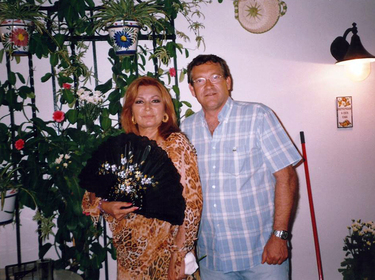 Antonio Benito Martínez con Rocío