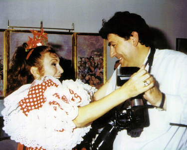 Rocío y Miguel Gallardo en El Rocío.
