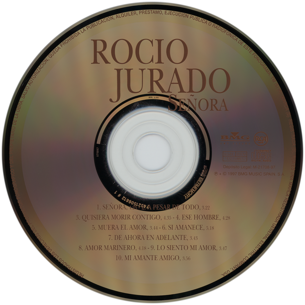 Carátula del disco óptico del CD «Señora»
