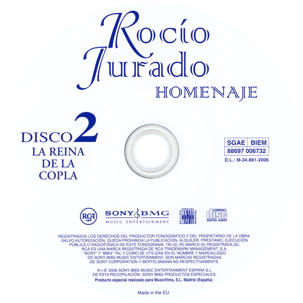Carátula del disco óptico del CD «Homenaje»