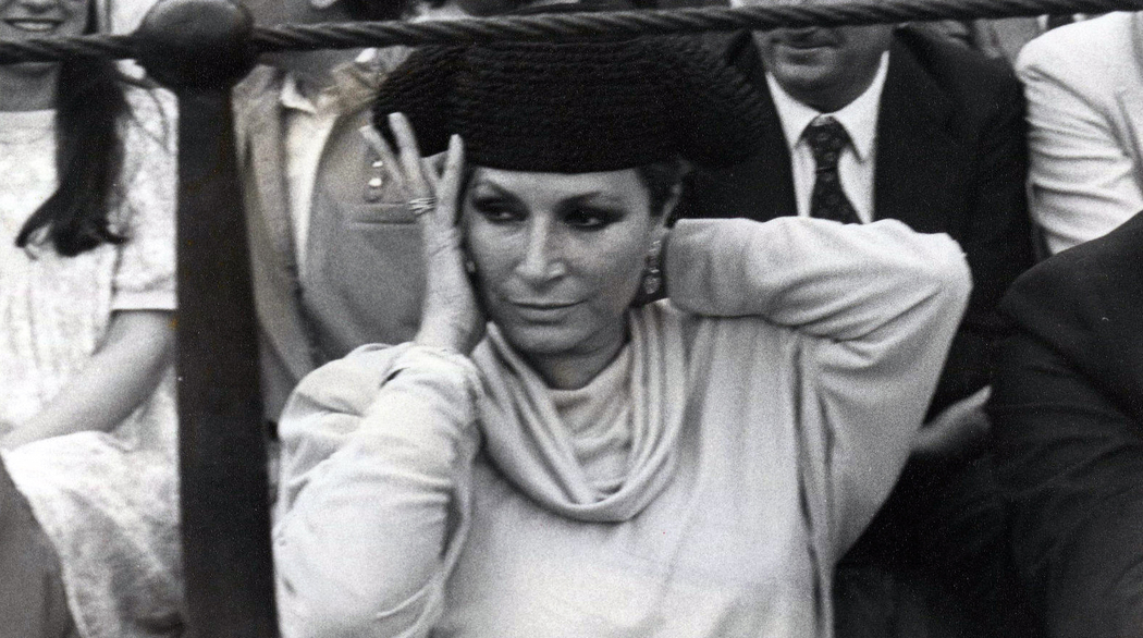 Rocío con la montera de Espartaco