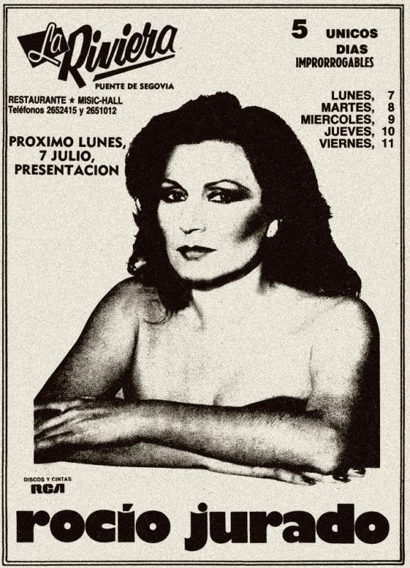 Cartel relacionado con Rocío Jurado