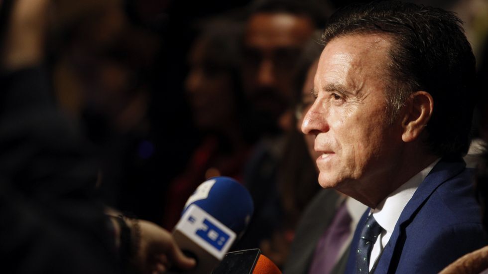 José Ortega Cano en la presentación del sello Rocío Jurado.