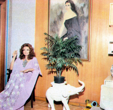 Rocío en su casa.