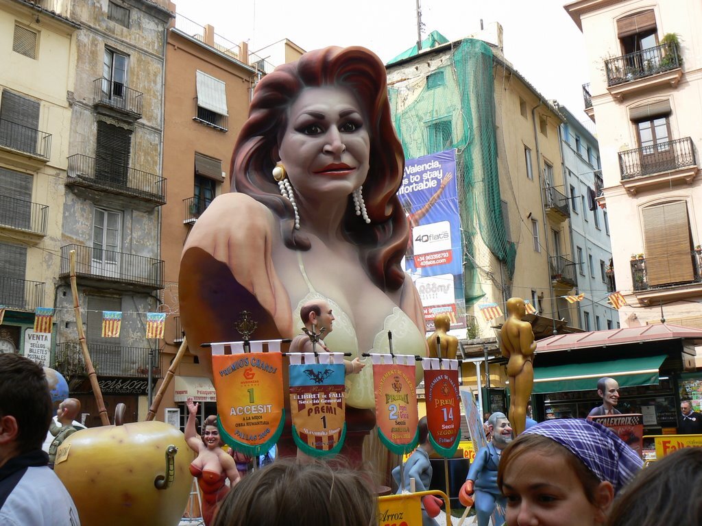 Monumento de Rocío en Las Fallas de 2008