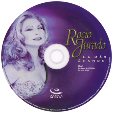 Carátula del disco óptico del CD «La más grande»