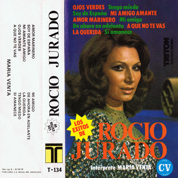 Los éxitos de Rocío Jurado (Intérprete María Venta) - CASSETTE