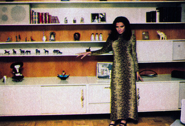Rocío en el salón de su casa