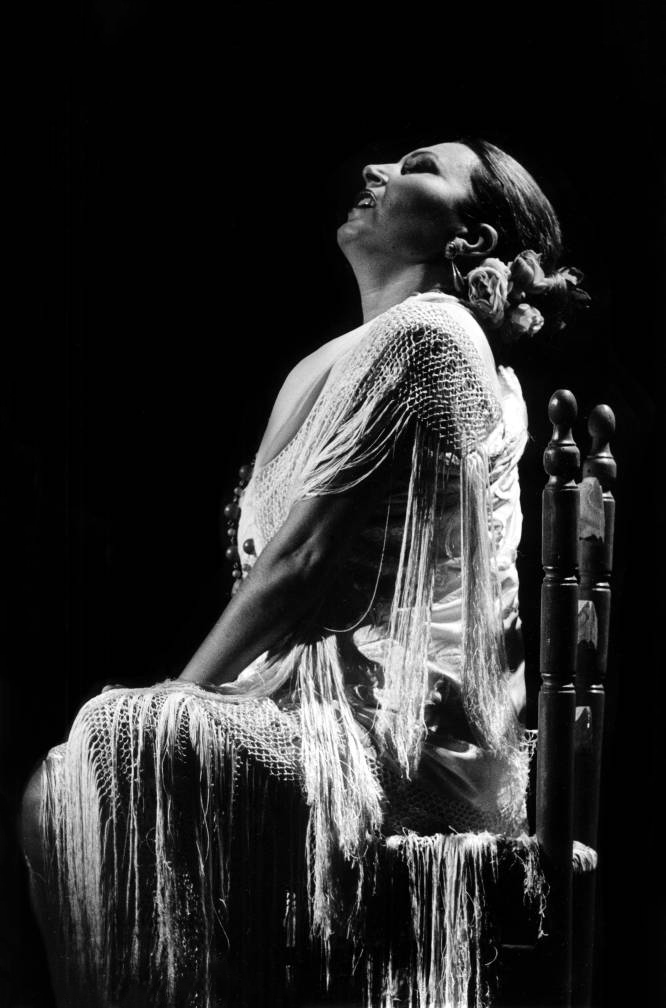 Rocío Jurado durante un concierto