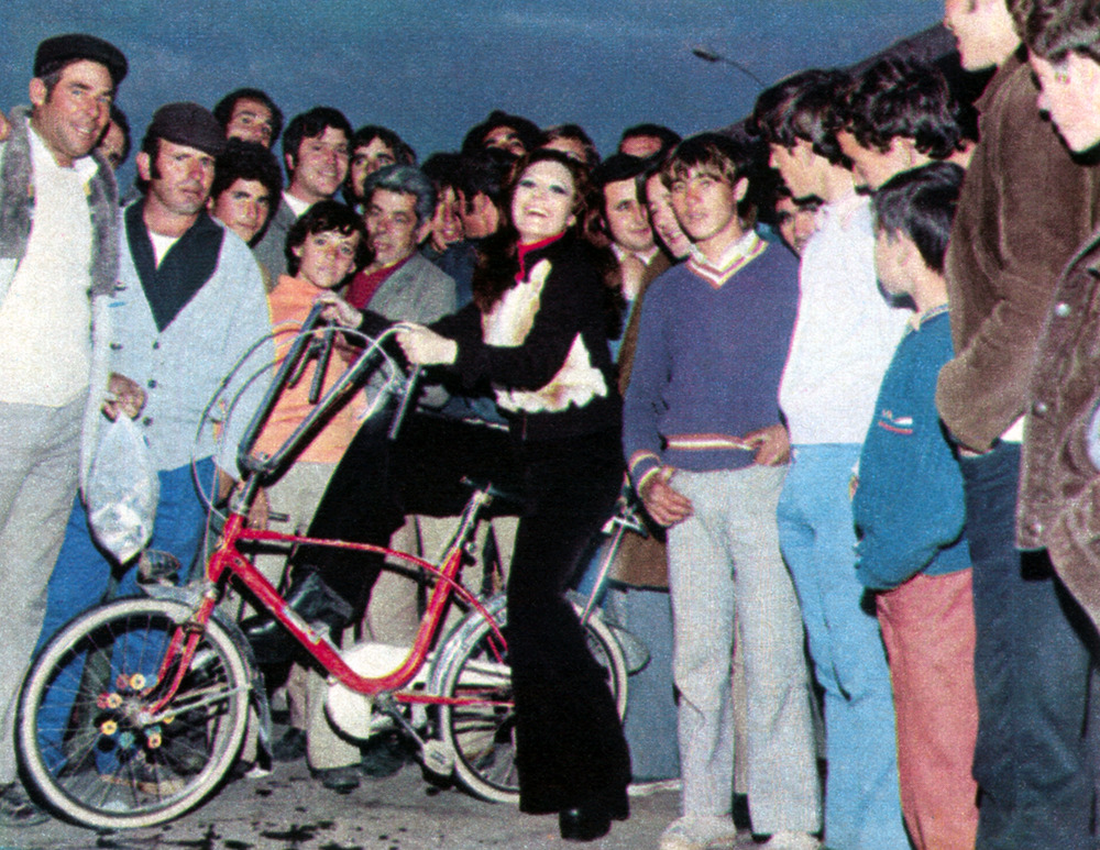 Rocío con su gente