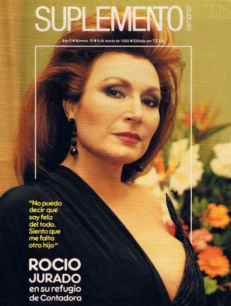 Portada de revista con Rocío Jurado