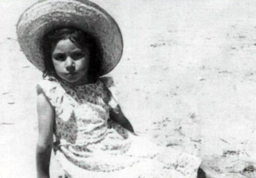Rocío de niña.