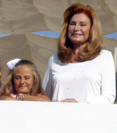Rocío Jurado y Rocío Flores en la procesión de la Virgen de Regla