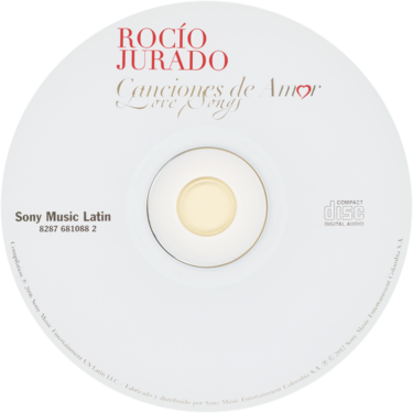Carátula del disco óptico del álbum «Canciones de amor para recordar - Love songs»
