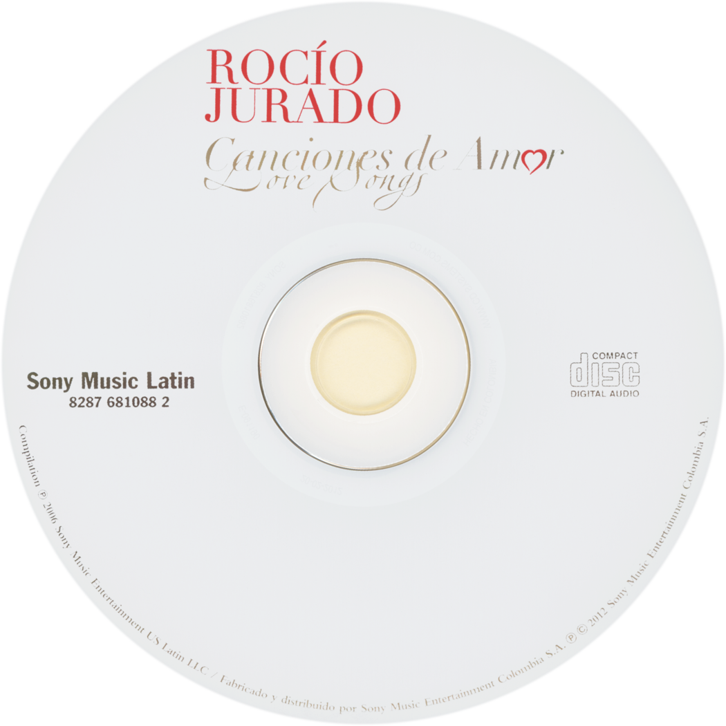 Carátula del disco óptico del álbum «Canciones de amor para recordar - Love songs»