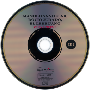 Carátula del disco óptico del CD 2 «Ven y sígueme - Un gitano llamado Mateo»