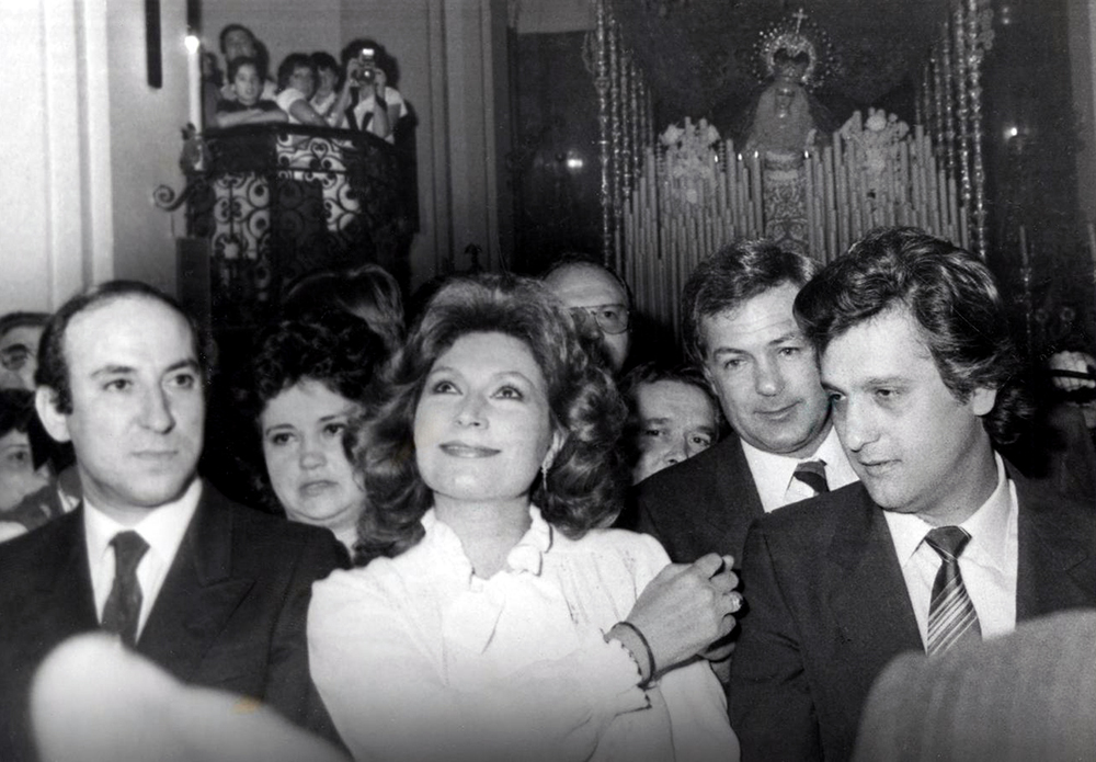 Juan Valdés, Rocío Jurado, Pedro Carrasco y Chiquetete