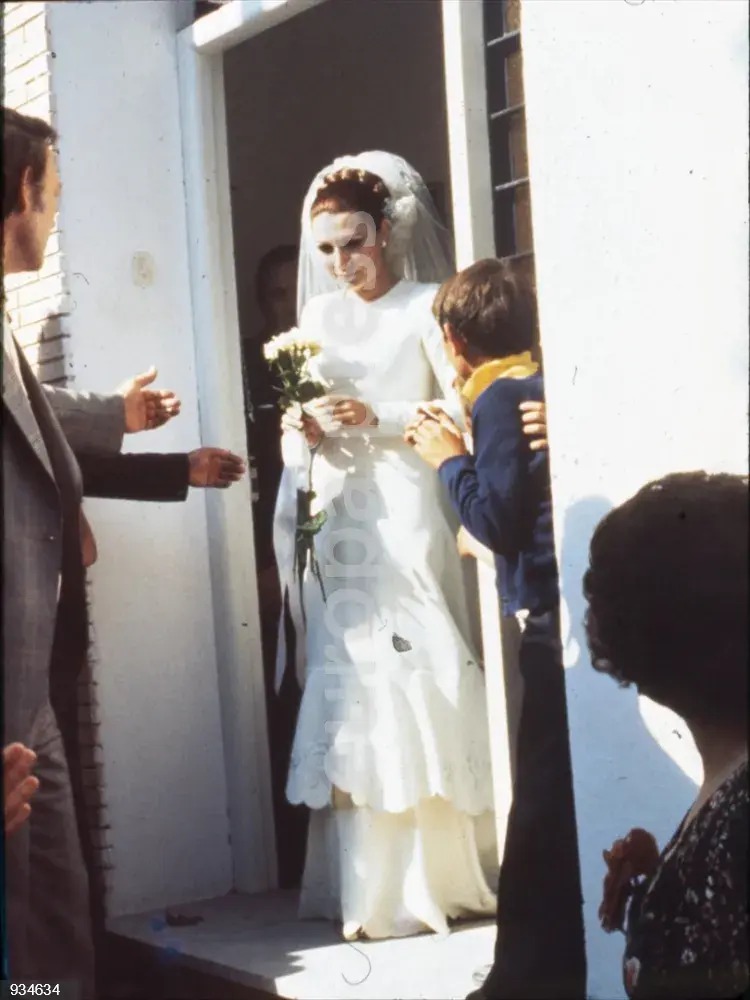 Celebración de la boda entre Pedro Carrasco y Rocío Jurado en el Santuario de la Virgen de Regla