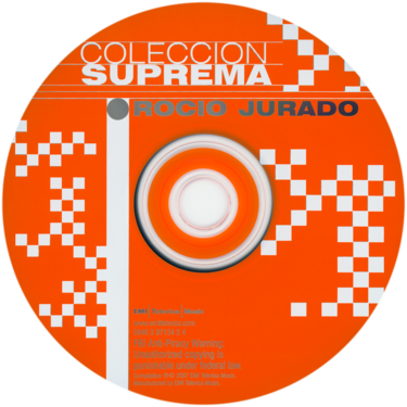 Carátula del disco óptico del CD «Colección: Suprema»