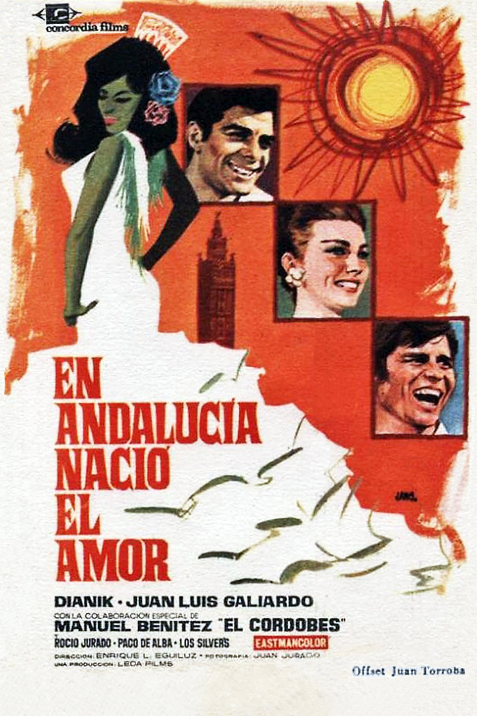 Cartel de la película En Andalucía nació el amor