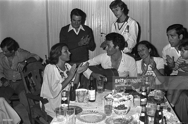 Rocío, Amador Mohedano durante la fiesta de cumpleaños de su hermana Gloria