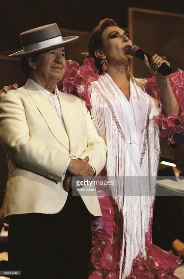 Rocío con Juanito Valderrama