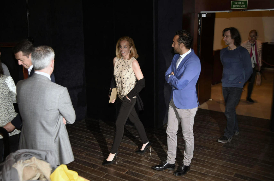 Rocío Carrasco y Fidel Albiac en la presentación del sello en homenaje a su madre, Rocío Jurado.