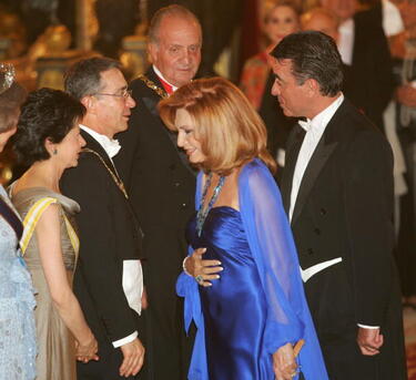 Rocío durante una recepción